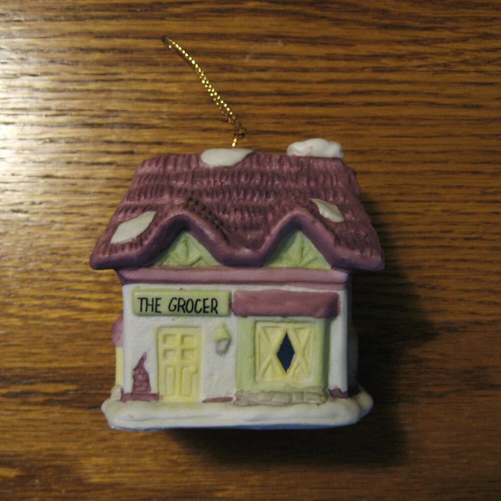 Readers Digest Christmas Ornament Bell The Grocer made in 1991